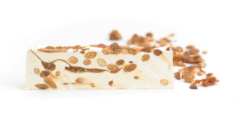 Andy Anand Deliciously Divine Salted Almond Caramel Brittle-Nougat-Turron with Wildflower Honey - Indulge in Pure Delight – 7 Oz