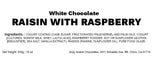 Andy Anand Delicioso Chocolate Belga Blanco con Pasas y Frambuesa - 1 libra