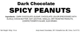 Andy Anand Dark Chocolate Spicy Peanuts, Vegan, Delicious, Succulent & Divine (1lbs)