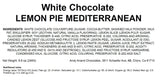 Andy Anand White Chocolate Lemon Pie Mediterranean Lemon Tart Brittle-Turron-Nougats - Irresistible Taste – 8.8 Oz