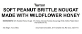 Andy Anand Soft Peanut Brittle-Nougat-Turron Made With Wildflower Honey, Gluten Free - Irresistible Taste (7 Oz)