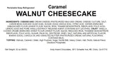 Andy Anand Caramel Walnut Cheesecake 9" - Made in Traditional Way - Delight in Every Bite (2 lbs)