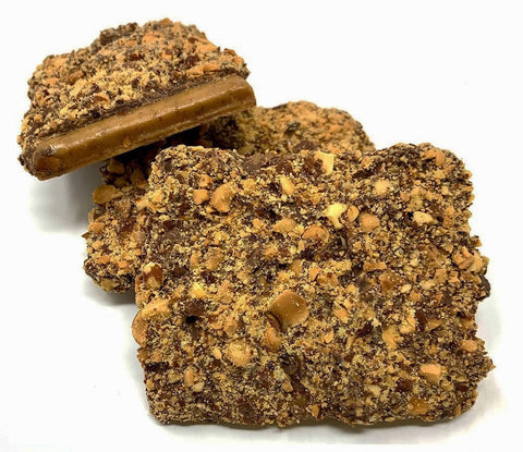 Andy Anand Old Fashioned Milk Chocolate English Toffee with Almonds & Honey 1 lbs, Indulge in Pure Delight!
