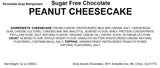 Andy Anand Tarta de queso con cacahuete y chocolate sin azúcar 9" - 2 lbs